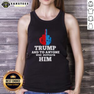 Hot Trump tank top for supporters featuring bold graphics and vibrant colors, perfect for showing your support.