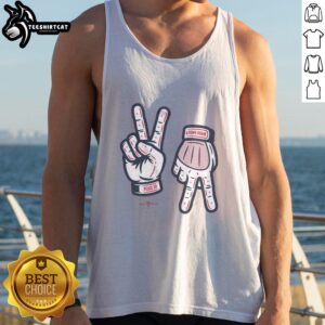 Nice Peace Up A Town Down Tank Top in vibrant colors, perfect for casual summer outfits and expressing positivity.