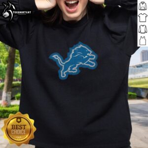 Good Detroit Lions Rivet Logo Sweatshirt featuring a bold team logo on a cozy fabric, perfect for fans.