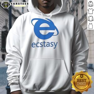 Good Ecstasy logo parody hoodie featuring vibrant colors and unique design for trendy streetwear enthusiasts.