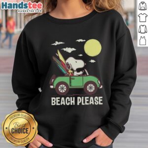 Alt Text: Nice Snoopy and Woodstock Beach Please Vacation Sweatshirt featuring vibrant characters on a cozy, stylish design.