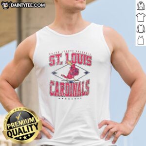 Hot St. Louis Cardinals Major League Baseball Cooperstown Diamond Tank Top featuring team logo and vibrant design.