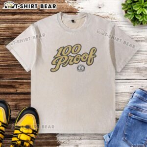 Top 100 Proof Football Kentucky Barrels Washed T-Shirt featuring vintage design and soft fabric for ultimate comfort.