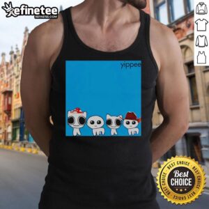 Good Yippee Blue Album Cringey Tank Top featuring vibrant graphics and a playful design for music fans and trendsetters.