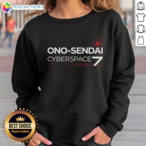 Awesome Ono Sendai Cyberspace Deck 7 sweatshirt featuring a vibrant design, perfect for tech enthusiasts and gamers.