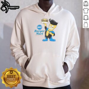 Alt Text: Official Marks Burger Mart Invincible Hoodie in black, featuring a stylish logo and comfortable fit for casual wear.
