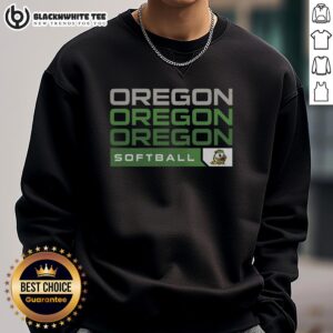 Top Oregon Ducks college softball hype sweatshirt in vibrant green, featuring team logo and stylish design for fans.