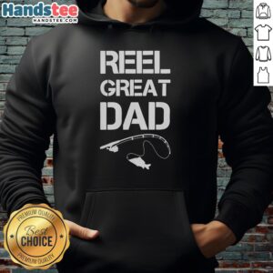 Funny Father's Day hoodie featuring a vintage fish design, perfect for great dads who love fishing and humor.