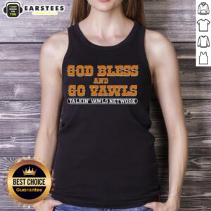 Fan tank top featuring 'Good God Bless and Go Vawls' for Tennessee Volunteers supporters, perfect for game day.