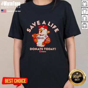 Alt Text: Pretty Washington Nationals baseball tee for Inova Blood Drives 2026, featuring vibrant colors and team logo.