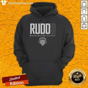 Cozy Nice Rudd9 Washington Spirit hoodie featuring team logo, perfect for fans supporting women's soccer.