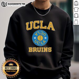 Retro UCLA Bruins Basketball 2026 logo sweatshirt featuring vintage design and vibrant team colors.