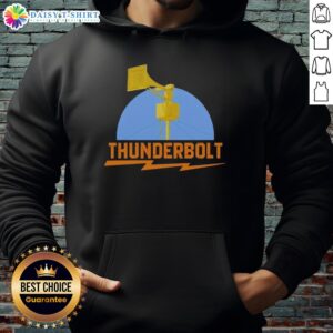 Top Thunderbolt Civil Defense Siren Lightning Bolt Hoodie featuring bold graphics and a stylish design for casual wear.