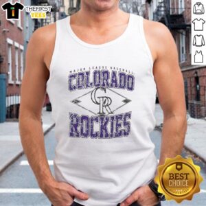 Awesome Colorado Rockies Major League Baseball Cooperstown diamond tank top showcasing team pride and stylish design.