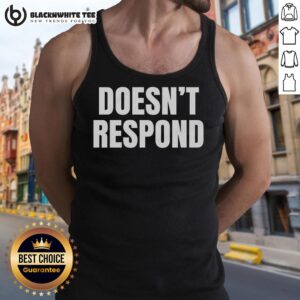 Stylish Hot Doesn't Respond tank top in black, perfect for casual outings and expressing your bold personality.