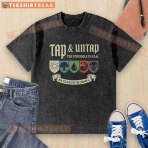 Original Tap Untap Washed T-Shirt in soft fabric, featuring a stylish design and comfortable fit for everyday wear.