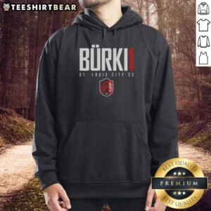Premium Roman Burki St. Louis City SC Elite Hoodie showcasing vibrant team colors and logo, perfect for fans.