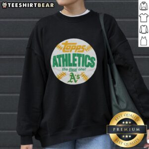 Awesome Athletics MLB X Topps Baseball The Real One T-Shirt - Image 4