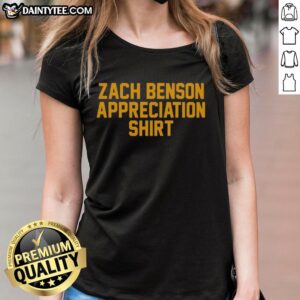 Awesome Zach Benson Appreciation Buffalo Sabres Ladies Tee featuring vibrant team colors and stylish design for female fans.