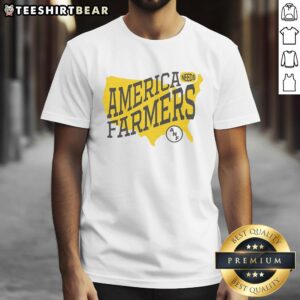 Alt Text: Good Iowa America Needs Farmers ash t-shirt featuring bold text and a classic fit, promoting support for local farmers.