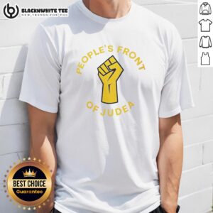 Top Peoples Front of Judea Raised Fist T-Shirt featuring a bold design and iconic imagery for fans of Monty Python.