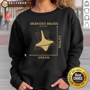 Cozy Good Dream State Analysis sweatshirt in soft fabric, perfect for lounging and expressing positive vibes.