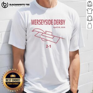 Nice Merseyside Derby T-Shirt from April 18, 2026, featuring vibrant team colors and a bold graphic design.