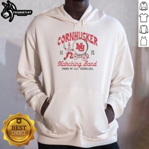 Hot Nebraska Marching Band Pride Ash Hoodie featuring vibrant graphics and cozy design, perfect for fans and supporters.