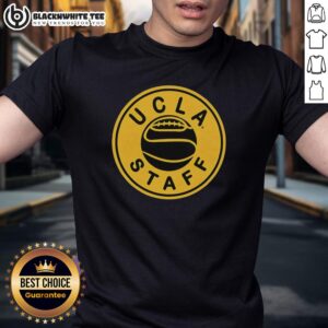 Retro UCLA Staff Basketball 2026 logo T-shirt, featuring vintage design and team colors, perfect for fans and collectors.