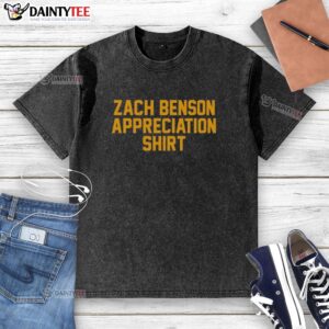 Alt Text: Awesome Zach Benson Appreciation Buffalo Sabres washed t-shirt featuring vibrant team colors and stylish design.