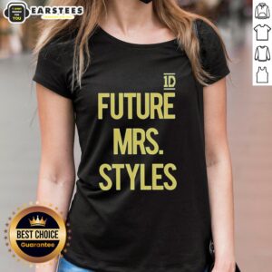 Good Future Mrs. Styles 1D logo ladies tee featuring stylish design for One Direction fans, perfect for casual wear.