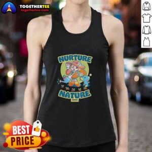 Vintage tank top featuring Nice Cream the Rabbit and The Hedgehog for Earth Day in Chao Garden design.