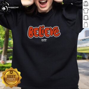 Top Believe Philadelphia Flyers NHL basic sweatshirt in black with team logo, perfect for fans and casual wear.