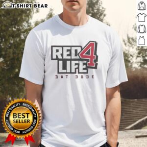 Pretty Red4Life Dat Dude T-Shirt featuring bold graphics and a vibrant red color, perfect for stylish casual wear.