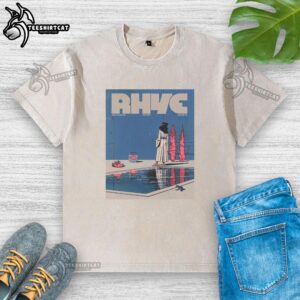 Official Rhye Zeyzey poolside May 24, 2026, Miami FL wearing a stylish washed t-shirt, perfect for summer vibes.