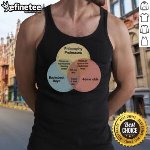 Premium tank top featuring 'Tell Me Why' design, perfect for philosophy professors and Backstreet Boys fans of all ages.