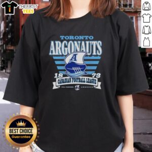 Hot Toronto Argonauts Canadian Football 1873 retro ladies tee featuring vintage design and team colors.