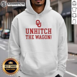 Alt Text: Top Oklahoma Sooners Unhitch the Wagon Hoodie featuring team colors and logo, perfect for game day attire.