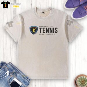Nice Horizon League Tennis Championships washed t-shirt featuring vibrant graphics and soft fabric, perfect for fans.