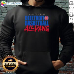 Awesome Detroit Pistons All Dawg NBA Playoffs 2026 Hoodie featuring bold team graphics and a stylish design.