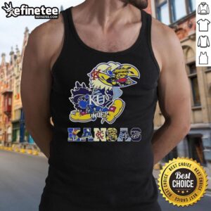 Nice Kansas sport teams tank top featuring school logos from across the state, perfect for fans and athletes.