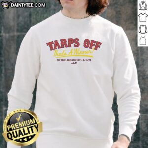 Alt Text: Premium Yohel Pozo The Tarps Off Sweatshirt featuring a stylish design, perfect for casual wear and comfort.