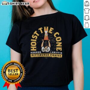 Ladies tee featuring Konnor Griffin of the Pittsburgh Pirates, perfect for fans showcasing team spirit and style.