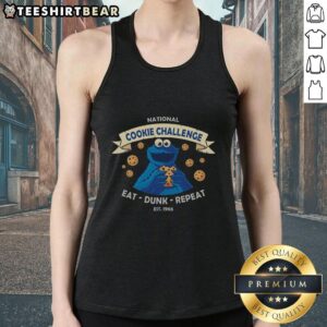 Nice National Cookie Challenge Tank Top featuring a fun cookie graphic, perfect for baking enthusiasts and cookie lovers.