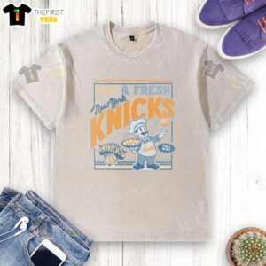 Pretty New York Knicks Regional Washed T-Shirt featuring vibrant team colors and a stylish, relaxed fit.