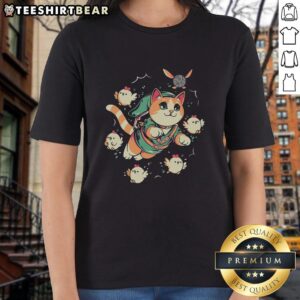 Premium The Legend Of Meow Ladies Tee featuring a playful cat graphic and stylish design for cat lovers.