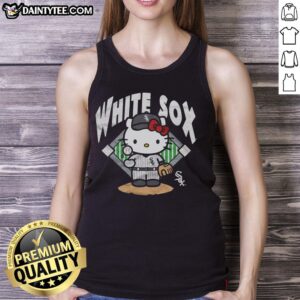 Cute Chicago White Sox Hello Kitty T-Shirt - Image 4