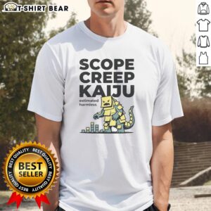 Original Scope Creep Kaiju T-Shirt featuring a unique monster design, perfect for fans of creative and quirky apparel.