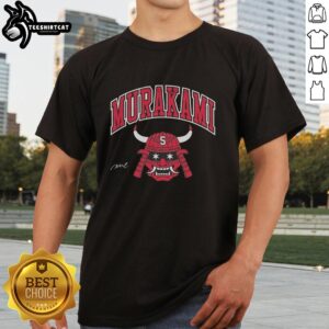 Alt Text: Original Murakami The Southside Samurai T-Shirt featuring vibrant artwork and a stylish design for fans of contemporary art.