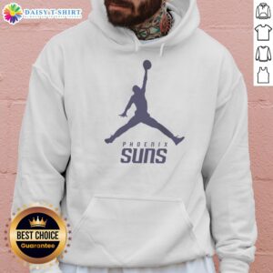 Awesome Phoenix Suns NBA Jordan logo hoodie featuring vibrant colors and stylish design for basketball fans.